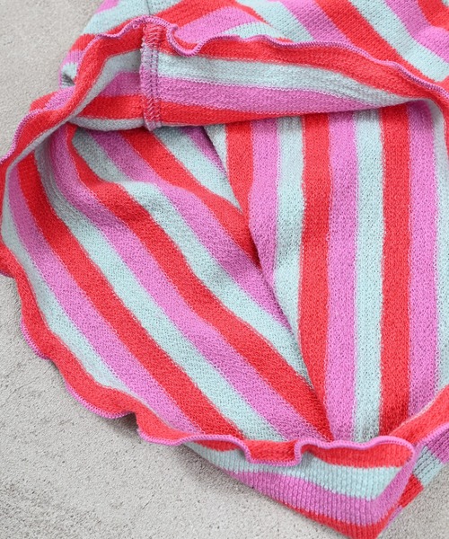 MARKEY'S（マーキーズ）の「パイルボーダーマーメイドパンツ（その他パンツ・キッズ・ライトグリーン/イエロー系その他/ピンク系その他・130/120/110/100/90/150/140）」の5枚目の写真