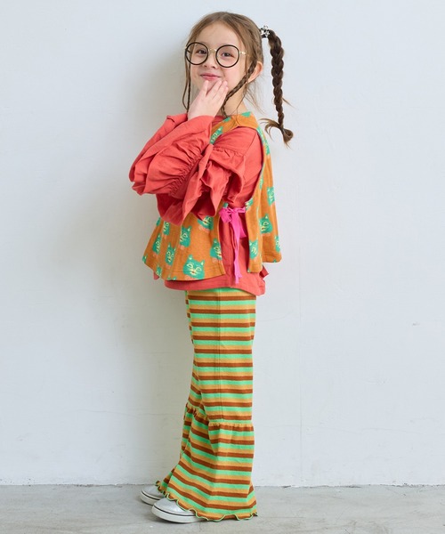 MARKEY'S（マーキーズ）の「パイルボーダーマーメイドパンツ（その他パンツ・キッズ・ライトグリーン/イエロー系その他/ピンク系その他・130/120/110/100/90/150/140）」の17枚目の写真