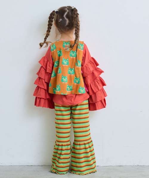 MARKEY'S（マーキーズ）の「パイルボーダーマーメイドパンツ（その他パンツ・キッズ・ライトグリーン/イエロー系その他/ピンク系その他・130/120/110/100/90/150/140）」の18枚目の写真