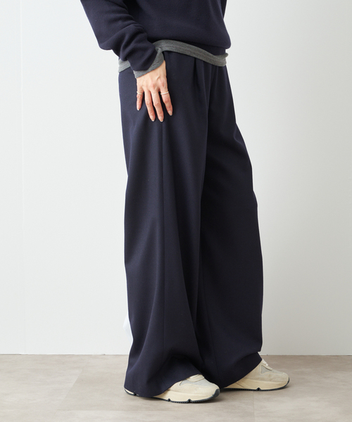 Deuxieme Classe（ドゥーズィエムクラス）の「*Easy Wide PT (フラノ)2（その他パンツ・レディース・ネイビー・34/36/38）」の10枚目の写真