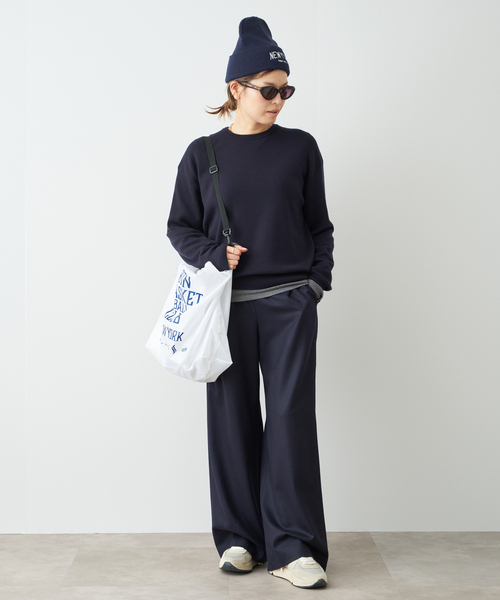 Deuxieme Classe（ドゥーズィエムクラス）の「*Easy Wide PT (フラノ)2（その他パンツ・レディース・ネイビー・34/36/38）」の13枚目の写真