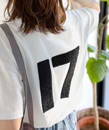 【前後2way】快適素材、立体刺繍がアクセントに♪綿100％デザインナンバリングサガラ刺繍T
