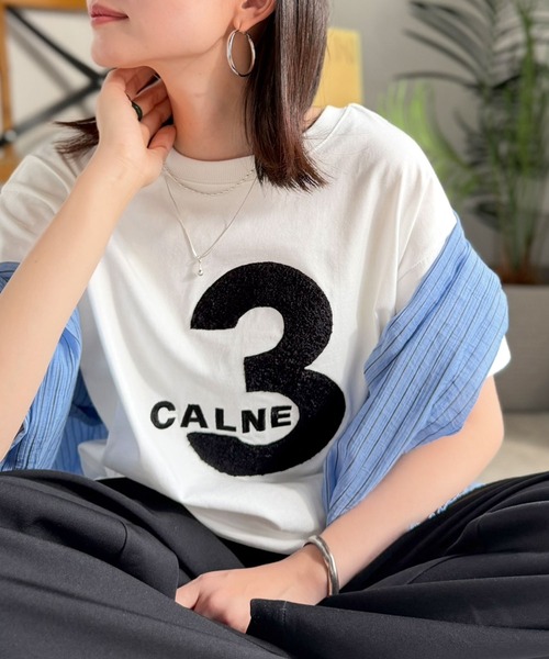 classicalelf(クラシカルエルフ)の「【前後2way】快適素材、立体刺繍がアクセントに♪綿100%デザインナンバリングサガラ刺繍T(Tシャツ/カットソー・レディース・ブラック系1/ブラック系3/ブラック系2/ホワイト系3/ホワイト系1/ホワイト系2・LARGE/MEDIUM/SMALL/X-LARGE)」の18枚目の写真