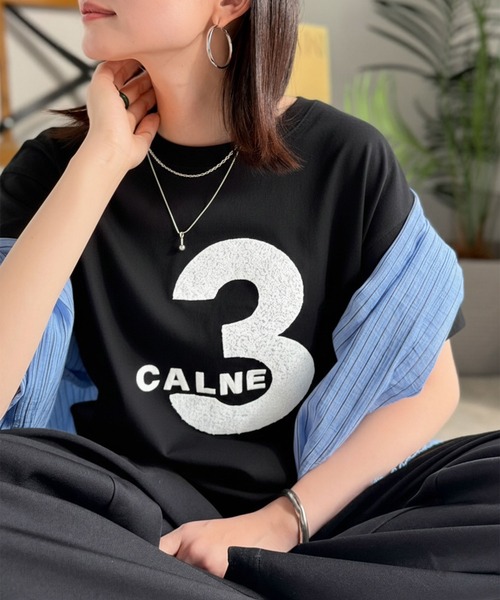 classicalelf(クラシカルエルフ)の「【前後2way】快適素材、立体刺繍がアクセントに♪綿100%デザインナンバリングサガラ刺繍T(Tシャツ/カットソー・レディース・ブラック系1/ブラック系3/ブラック系2/ホワイト系3/ホワイト系1/ホワイト系2・LARGE/MEDIUM/SMALL/X-LARGE)」の15枚目の写真