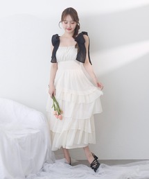 one after another NICE CLAUP（ワンアフターアナザーナイスクラップ）の「【premium order】ティアードロングワンピース（ワンピース）」