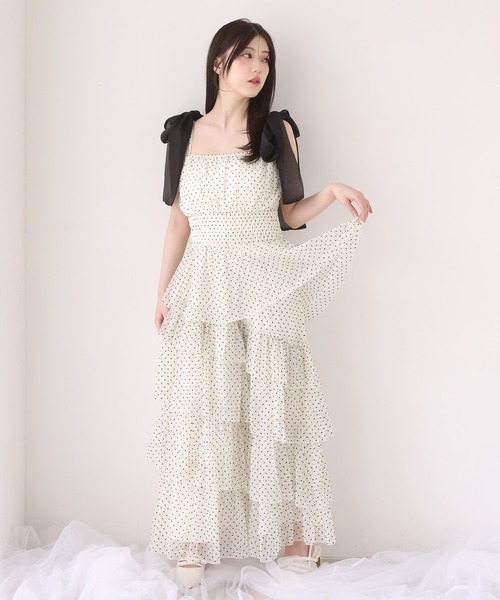 R様専用 NICE CLAUP アメスリティアードロングワンピース premium