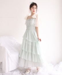 one after another NICE CLAUP（ワンアフターアナザーナイスクラップ）の「【premium order】ティアードロングワンピース（ワンピース）」
