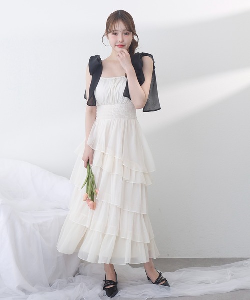 premium order】ティアードロングワンピース（ワンピース）｜one after