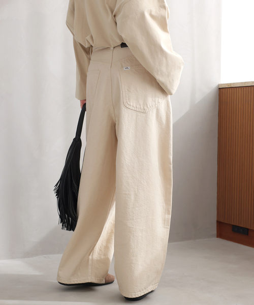 Lee（リー）の「［26SS新作］【Lee /リー】タックライダースパンツ（その他パンツ・レディース・ネイビー/アイボリー・SMALL/X-SMALL）」の10枚目の写真