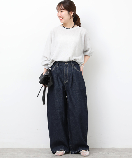 Lee（リー）の「［26SS新作］【Lee /リー】タックライダースパンツ（その他パンツ・レディース・ネイビー/アイボリー・SMALL/X-SMALL）」の11枚目の写真