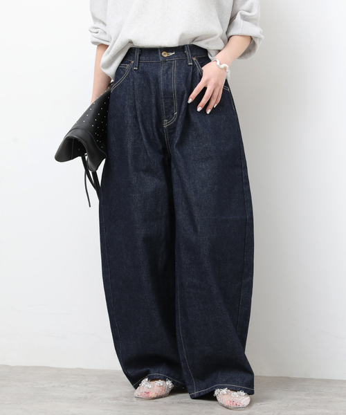 Lee（リー）の「［26SS新作］【Lee /リー】タックライダースパンツ（その他パンツ・レディース・ネイビー/アイボリー・SMALL/X-SMALL）」の14枚目の写真