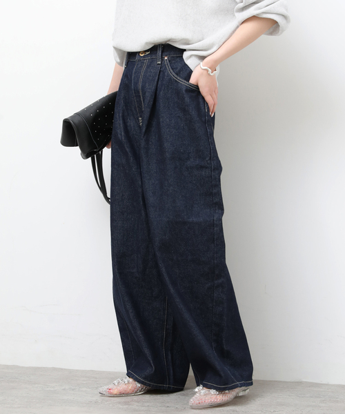 Lee（リー）の「［26SS新作］【Lee /リー】タックライダースパンツ（その他パンツ・レディース・ネイビー/アイボリー・SMALL/X-SMALL）」の15枚目の写真