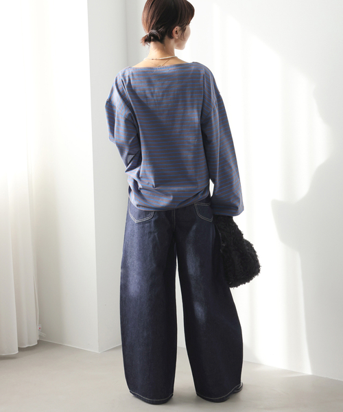 Lee（リー）の「［26SS新作］【Lee /リー】タックライダースパンツ（その他パンツ・レディース・ネイビー/アイボリー・SMALL/X-SMALL）」の19枚目の写真