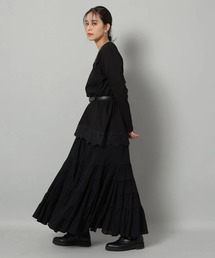 Arpege story（アルページュストーリー）の「コットン楊柳ティアードスカート（スカート）」