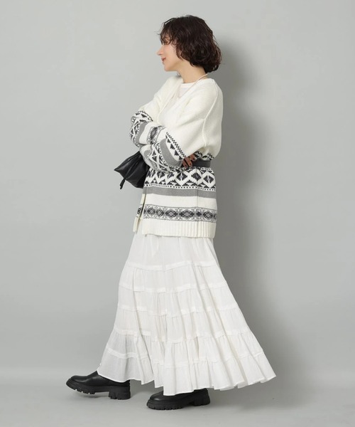 コットン楊柳ティアードスカート（スカート）｜Arpege story