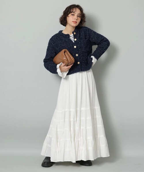 コットン楊柳ティアードスカート（スカート）｜Arpege story