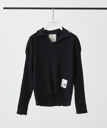 Maison MIHARA YASUHIRO | 【MIHARA YASUHIRO/ミハラヤスヒロ】DISTRESSED KNIT PULLOVER/ディストレストニットプルオーバー(ニット/セーター)