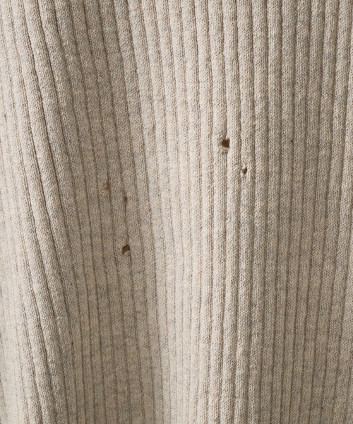 Maison MIHARA YASUHIRO（メゾンミハラヤスヒロ）の「【MIHARA YASUHIRO/ミハラヤスヒロ】DISTRESSED KNIT PULLOVER/ディストレストニットプルオーバー（ニット/セーター・レディース・ブラック/ホワイト・36）」の8枚目の写真