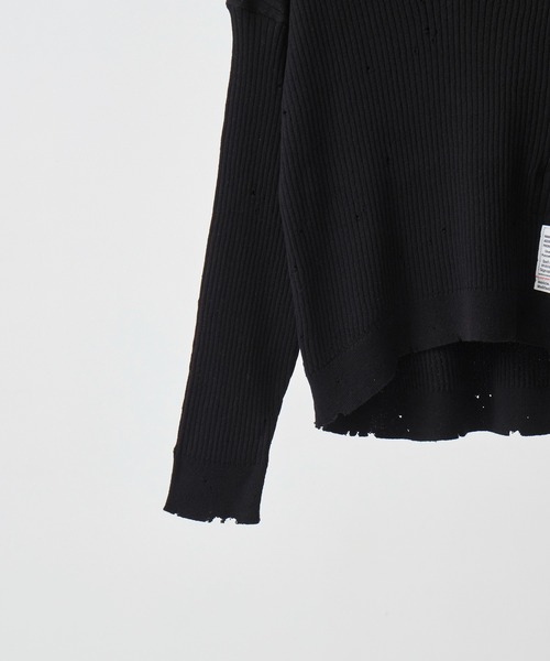 MIHARA YASUHIRO/ミハラヤスヒロ】DISTRESSED KNIT PULLOVER/ディスト