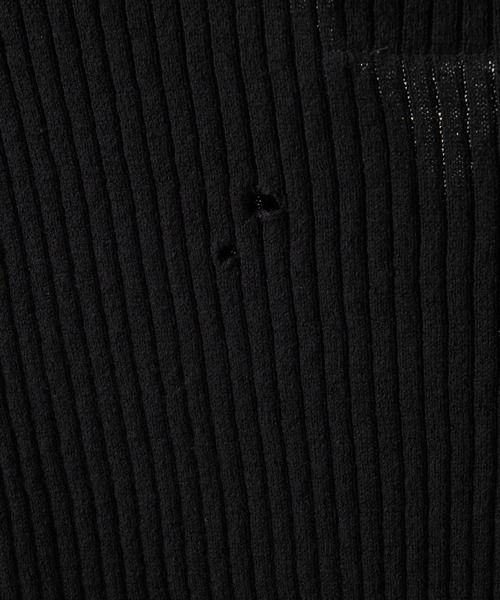 Maison MIHARA YASUHIRO（メゾンミハラヤスヒロ）の「【MIHARA YASUHIRO/ミハラヤスヒロ】DISTRESSED KNIT PULLOVER/ディストレストニットプルオーバー（ニット/セーター・レディース・ブラック/ホワイト・36）」の14枚目の写真