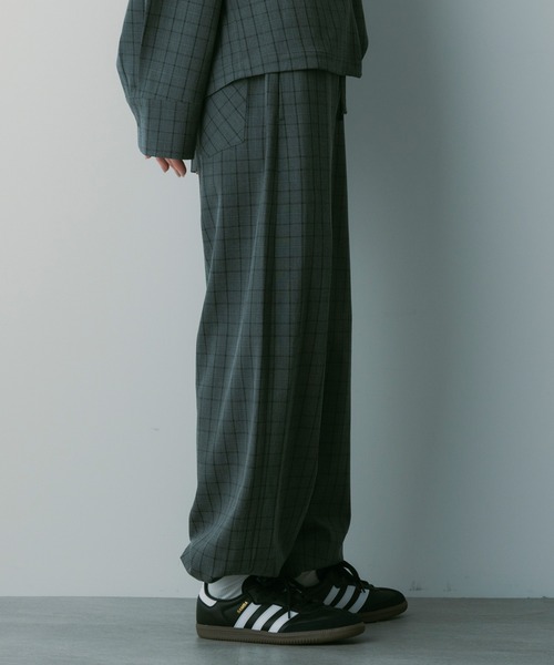 SERENO(セレーノ)の「イージーチェックパンツ(その他パンツ・レディース・グリーン/ネイビー・M/S/L)」の10枚目の写真