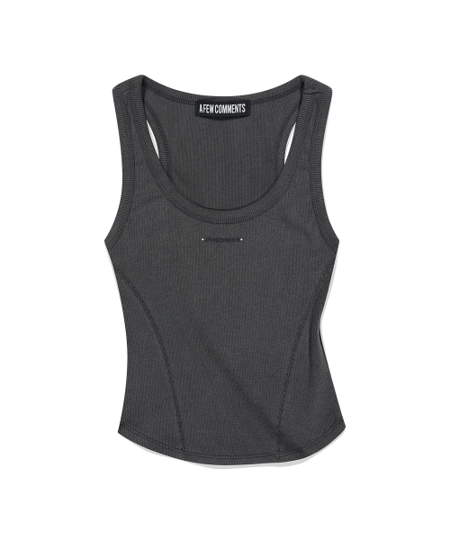 A FEW COMMENTS（アフューコメンツ）の「ピグメントスモークシャーリングタンクトップ CHARCOAL（Tシャツ/カットソー・レディース・その他・FREE）」の5枚目の写真