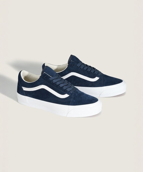 VANS(バンズ)の「VANS PREMIUM オールドスクール ピッグスエード / LX Old Skool PIG SUEDE BLUE VN000D9VCJE1(スニーカー・メンズ・ダークネイビー・4.5/5/5.5/6/6.5/7/7.5/8/8.5/9/9.5/10/10.5/11/11.5/12)」の2枚目の写真