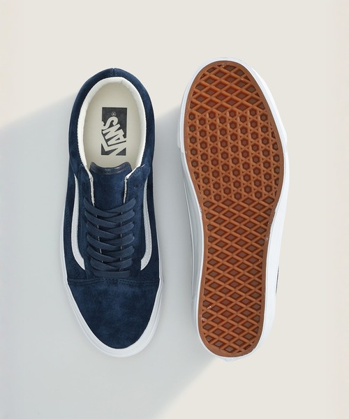 VANS(バンズ)の「VANS PREMIUM オールドスクール ピッグスエード / LX Old Skool PIG SUEDE BLUE VN000D9VCJE1(スニーカー・メンズ・ダークネイビー・4.5/5/5.5/6/6.5/7/7.5/8/8.5/9/9.5/10/10.5/11/11.5/12)」の3枚目の写真