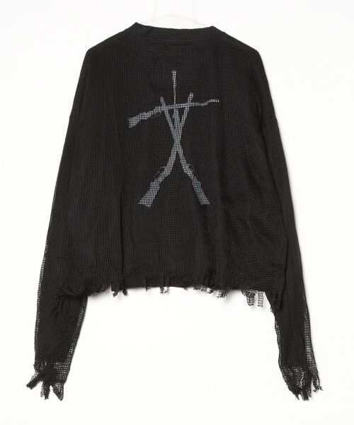 ROYAL FLASH（ロイヤルフラッシュ）の「LOIN ARMIS/ロインアルミス/Mesh Layer Long Sleeve Tee（Tシャツ/カットソー・メンズ・ブラック・M）」の2枚目の写真