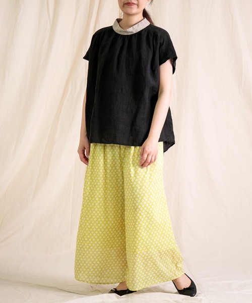 prit（プリット）の「[prit] フレンチリネンキャンバス クレリックスリーブレスプルオーバー（シャツ/ブラウス・レディース・ライトグレー/ブラック・FREE）」の20枚目の写真