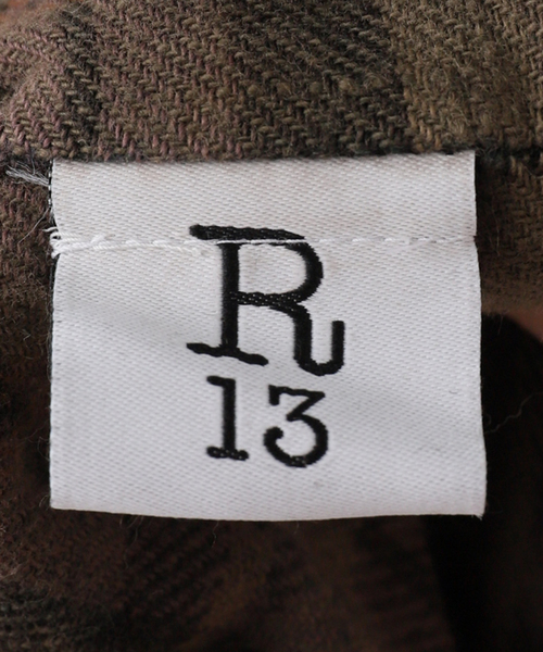 R13（アールサーティーン）の「*【R13/アールサーティーン】SHREDDED SEAM DROP NECK SHIRT（シャツ/ブラウス・レディース・ブラウン・FREE）」の5枚目の写真