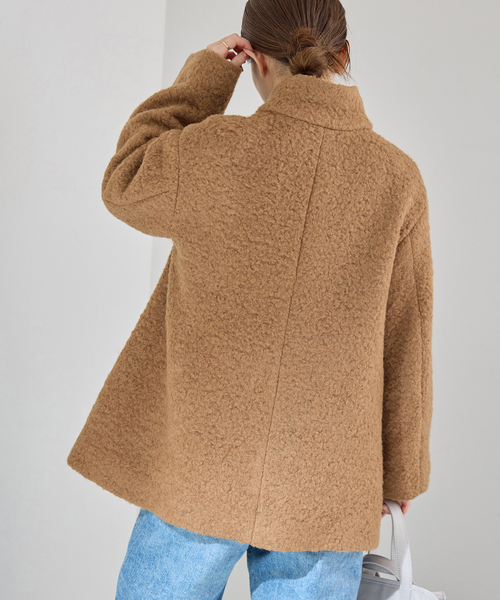 IENA(イエナ)の「ループインレイハーフコート(その他アウター・レディース・ブラック/キャメル・FREE)」の16枚目の写真