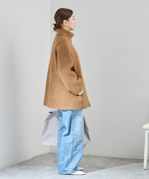 IENA(イエナ)の「ループインレイハーフコート(その他アウター・レディース・ブラック/キャメル・FREE)」の19枚目の写真