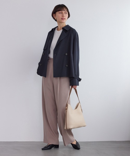 ROPE' PICNIC（ロペピクニック）の「ショート丈トレンチコート/撥水・花粉ガード（トレンチコート・レディース・ベージュ/ネイビー/カーキ・FREE）」の20枚目の写真