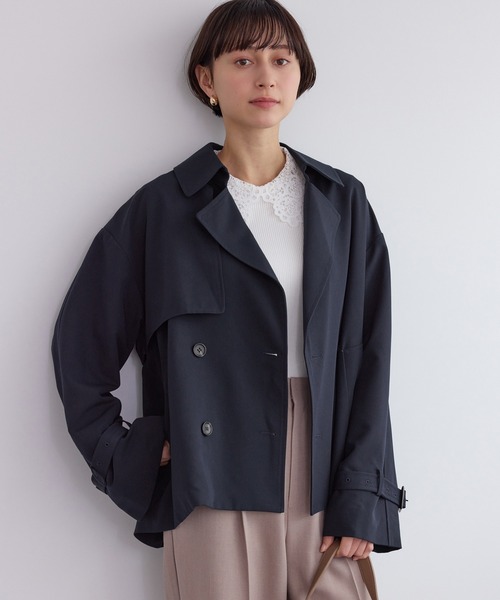 ROPE' PICNIC（ロペピクニック）の「ショート丈トレンチコート/撥水・花粉ガード（トレンチコート・レディース・ベージュ/ネイビー/カーキ・FREE）」の22枚目の写真