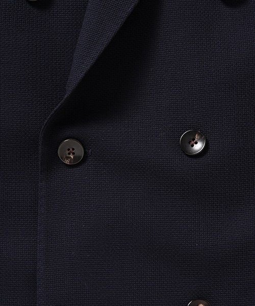 LARDINI ダブルジャケット ネイビー ホップサック ラルディーニ 44 LARDINI（ラルディーニ）の「LARDINI / ホップサック ダブル