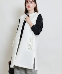 PICCIN PERLA | ポケットフリルジレ(ベスト)