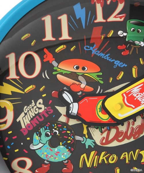 niko and FLAVORS コラボ 時計 FLAVORS】コラボ ウォールクロック