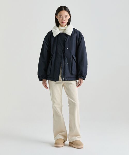 MUSINSA STANDARD WOMAN（ムシンサスタンダードウーマン）の「ウィメンズウールテンセルスリムタートルネック長袖Tシャツ[クリーム]（Tシャツ/カットソー・レディース・その他・X-SMALL/SMALL/MEDIUM/LARGE）」の11枚目の写真