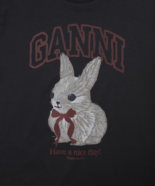 GANNI(ガニー)の「Basic cotton Jersey T-shirt(Tシャツ/カットソー・レディース・その他・M/S/XS)」の3枚目の写真