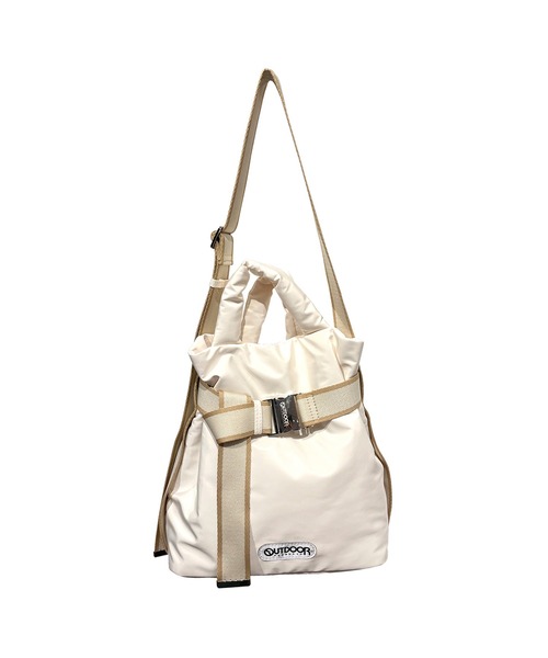 OUTDOOR PRODUCTS（アウトドアプロダクツ）の「OUTDOOR PRODUCTS/アウトドアプロダクツ 2WAY BELT TOTE(S) ブランドロゴ 巾着トートバッグ 秋 秋服 2026年秋冬（ショルダーバッグ・レディース・ブラック/アイボリー/モカ・FREE）」の16枚目の写真