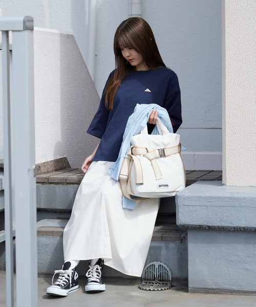 OUTDOOR PRODUCTS（アウトドアプロダクツ）の「OUTDOOR PRODUCTS/アウトドアプロダクツ 2WAY BELT TOTE(S) ブランドロゴ 巾着トートバッグ 秋 秋服 2026年秋冬（ショルダーバッグ・レディース・ブラック/アイボリー/モカ・FREE）」の22枚目の写真