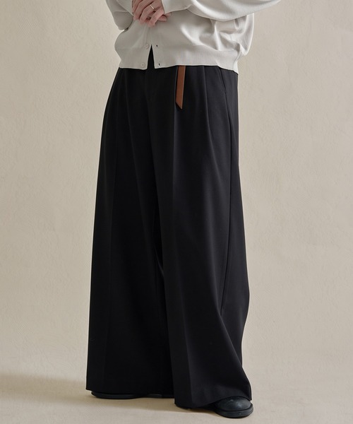 epnok（エプノック）の「2タックワイドストレートバギースラックス（スラックス・メンズ・チャコールグレー/ブラック/オフホワイト・SMALL/MEDIUM/LARGE）」の13枚目の写真