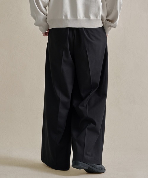 epnok（エプノック）の「2タックワイドストレートバギースラックス（スラックス・メンズ・チャコールグレー/ブラック/オフホワイト・SMALL/MEDIUM/LARGE）」の15枚目の写真