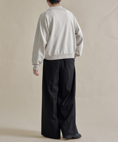 epnok（エプノック）の「2タックワイドストレートバギースラックス（スラックス・メンズ・チャコールグレー/ブラック/オフホワイト・SMALL/MEDIUM/LARGE）」の19枚目の写真