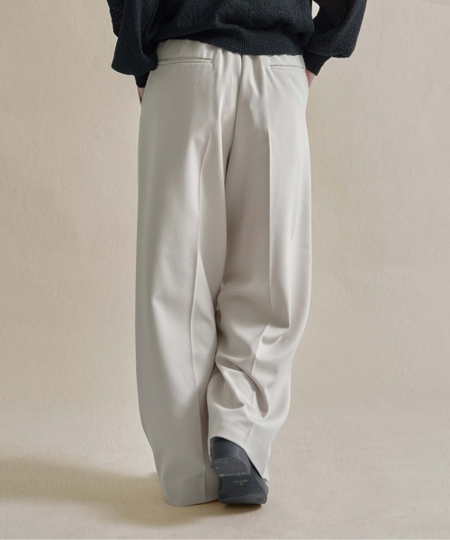 epnok（エプノック）の「2タックワイドストレートバギースラックス（スラックス・メンズ・チャコールグレー/ブラック/オフホワイト・SMALL/MEDIUM/LARGE）」の6枚目の写真