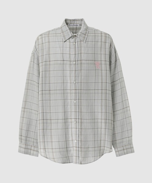 Acne Studios(アクネストゥディオズ)の「FN-MN-SHIR000972(その他トップス・メンズ・グレー×ピンク・48/46)」の1枚目の写真