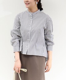 MICO COULIER | パール釦ペプラムブラウス(シャツ/ブラウス)