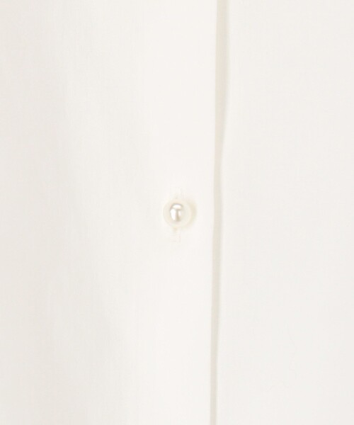 MICO COULIER（ミコクリエ）の「パール釦ペプラムブラウス（シャツ/ブラウス・レディース・グレー系その他/サックスブルー/ホワイト・38）」の17枚目の写真