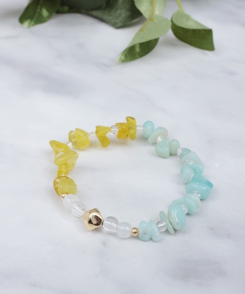 チチカカ（チチカカ）の「ナゲットストーンブレスレット（ブレスレット・レディース・ピンク/ターコイズブルー/ネイビー・FREE）」の3枚目の写真